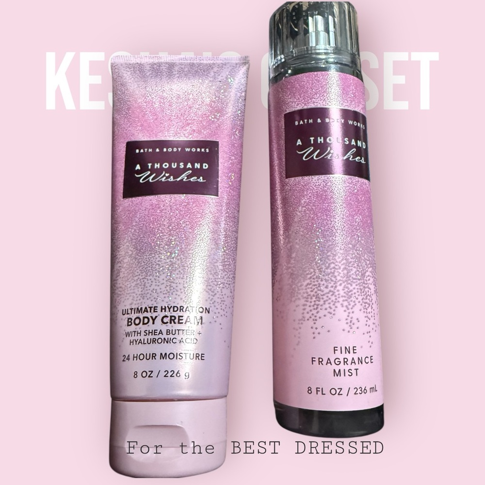 BATH & BODY WORKS A THOUSAND WISHES BODY LOTION AND FINE FRAGRANCE MIST SET